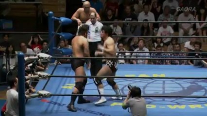 Suwama & Omori vs Akiyama & Shiozaki - (AJPW 07/28/13)