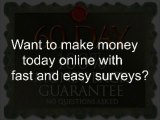 make money online with surveys fast and easy