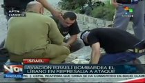 Israel bombardea el Líbano en represalia a ataque