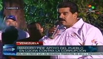 Pdte. Maduro pide apoyo del pueblo en la lucha contra la corrupción