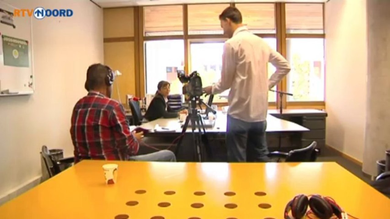 Opnames voor Bondfilm bij Groninger Archieven - RTV Noord