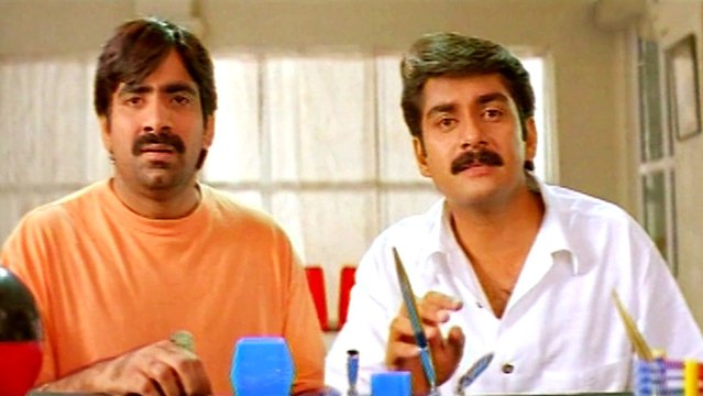 Chiranjeevulu Full Movie Part 2-14 - Ravi Teja And Kiram Came To Hospital To See Brahmaji - Ravi Teja, Sanghavi, Shivaji, Nagendra Babu, Brahmaji - HD
