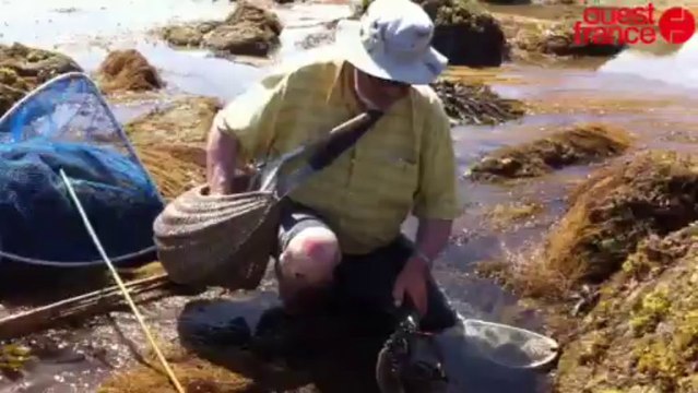 Jean Lepigouchet à la pêche à Chausey - Marées Chausey