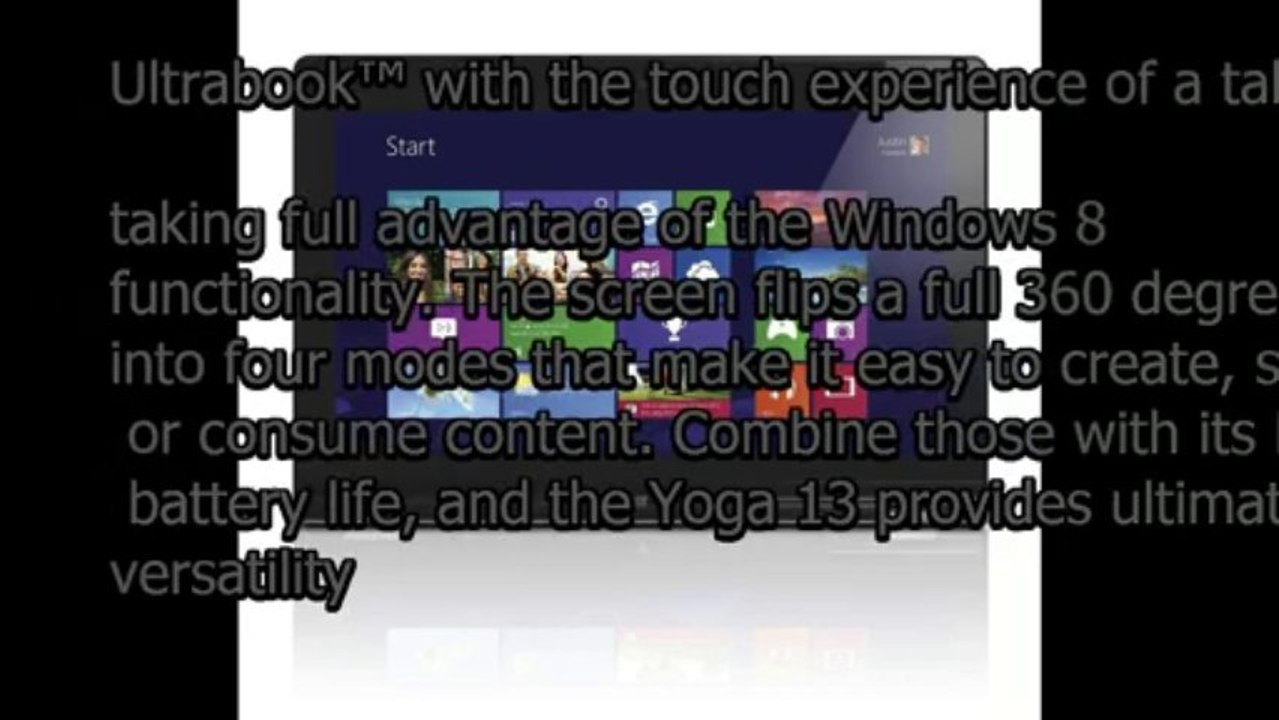 Lenovo IdeaPad Yoga 13  Convertible Touchscreen Ultrabook