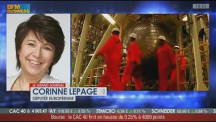 Corinne Lepage, députée européenne et Sébastien Blavier, chargé de campagne sur l'énergie à Greenpeace, dans Le Grand Journal - 23/08 3/6