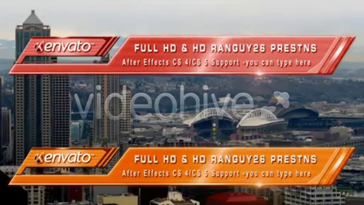Cool Arrow Bed Lower Third - After Effects Template