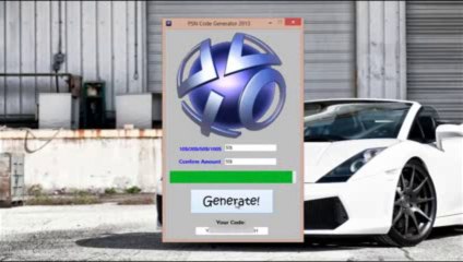 ▶ GRATUIT Générateur de code PSN Août 2013