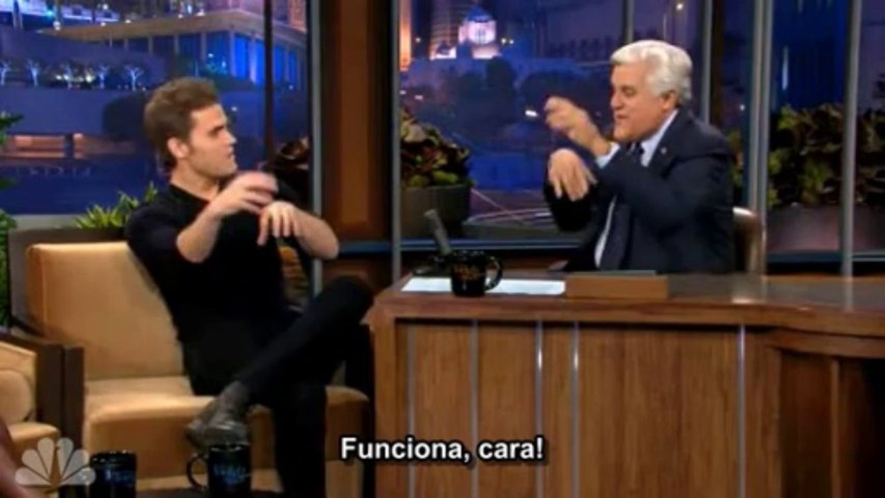 [Legendado] Entrevista do Paul Wesley no programa do Jay Leno