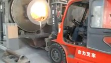 Tilting rotary furnace:for aluminium dross recycling