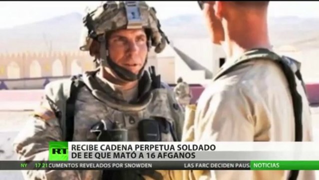 (Vídeo) Cadena perpetua para el soldado de EE.UU. que masacró a 16 civiles afganos