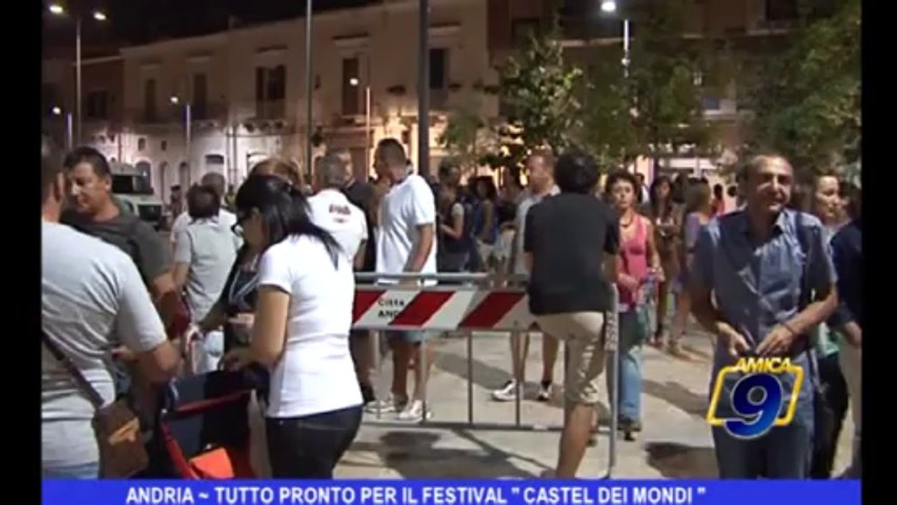 Andria | Tutto pronto per il Festival "Castel dei Mondi"