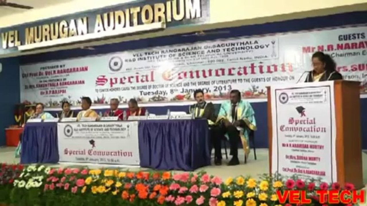 Vel tech university-Special convocation felicitation