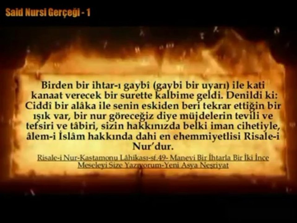 Said Nursi Gerçeği belgeseli 1/5 [Belgesel toplam 3 saat 15 dakika]