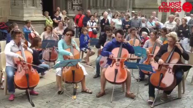 Concert de violoncelle devant la cathédrale - Concert de violoncelle devant la cathédrale