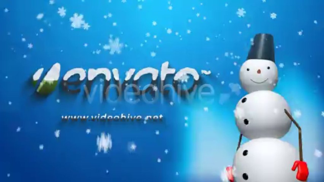Snowman Logo Reveal V2 - After Effects Template