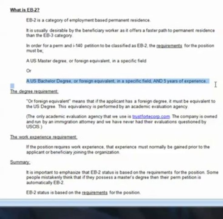 What is EB-2?