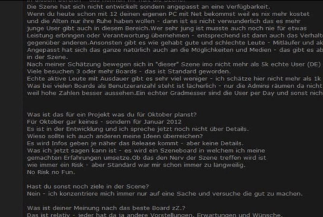 BecksScene: Interview mit Fickmaus