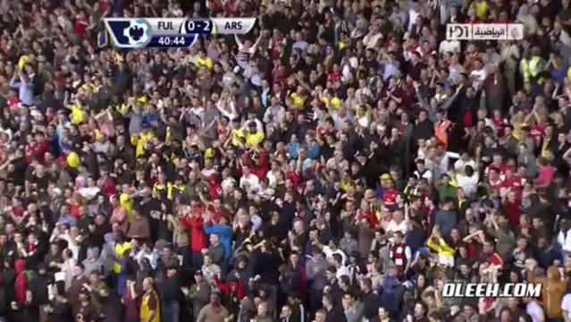 اهداف و ملخص مباراة - فولهام و ارسنال - الدوري الانجليزي - 24/8/2013