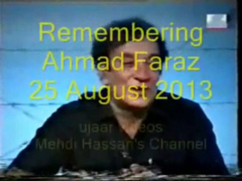 Mehdi Hassan ranjish hi sahi Remembering Ahmad...
