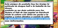 Dragon Ball z La Batalla de los Dioses Pelicula completa Link