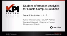 PT 1: [Student Information Analytics for Oracle Campus Solutions]