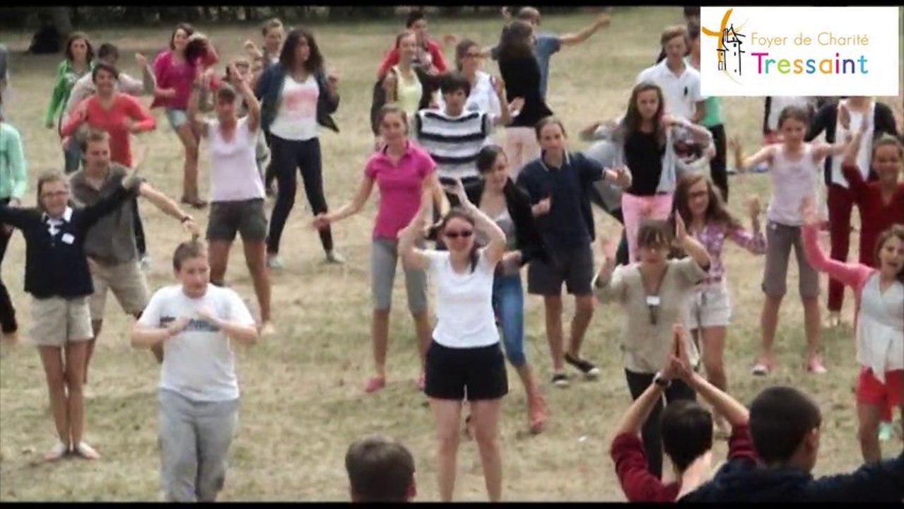 Flashmob JMJ Rio - Retraite Collégiens Tressaint 2013