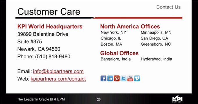 PT 6: Q&A [Student Information Analytics for Oracle Campus Solutions]