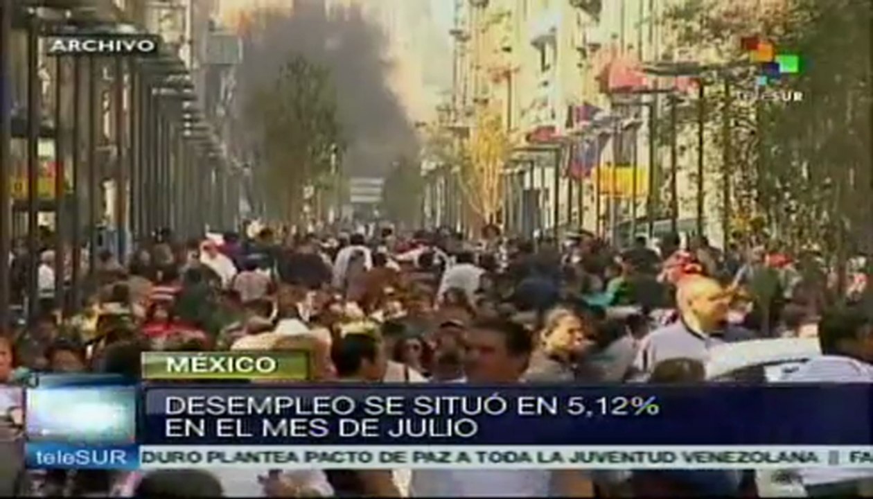 Tasa de desempleo México se ubica en 5.12%