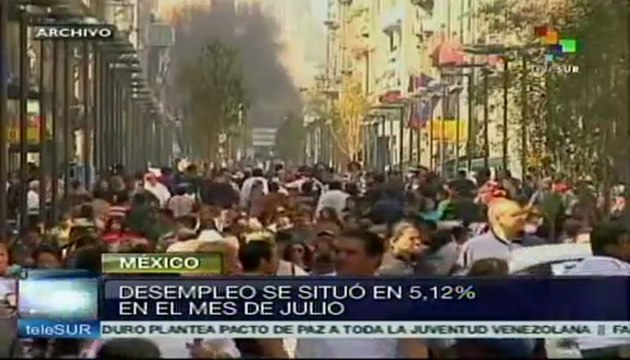 Tasa de desempleo México se ubica en 5.12%