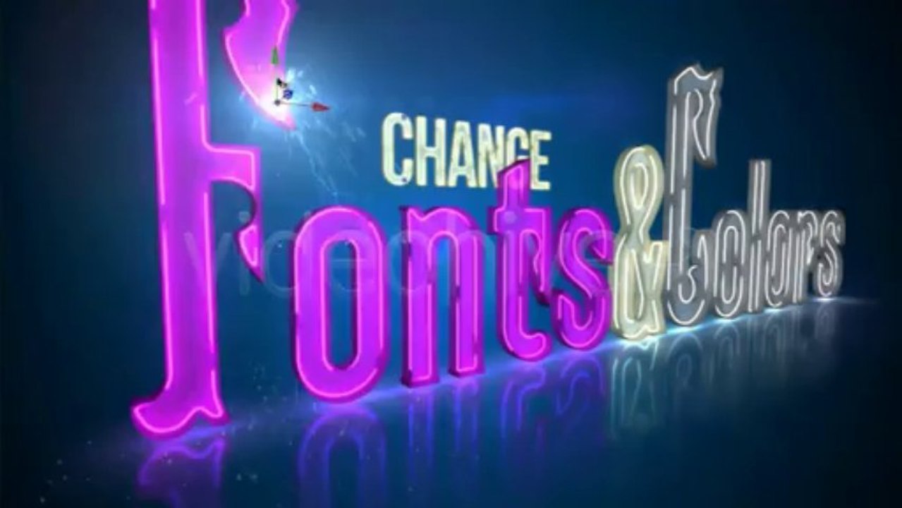 Neon Titles - After Effects Template