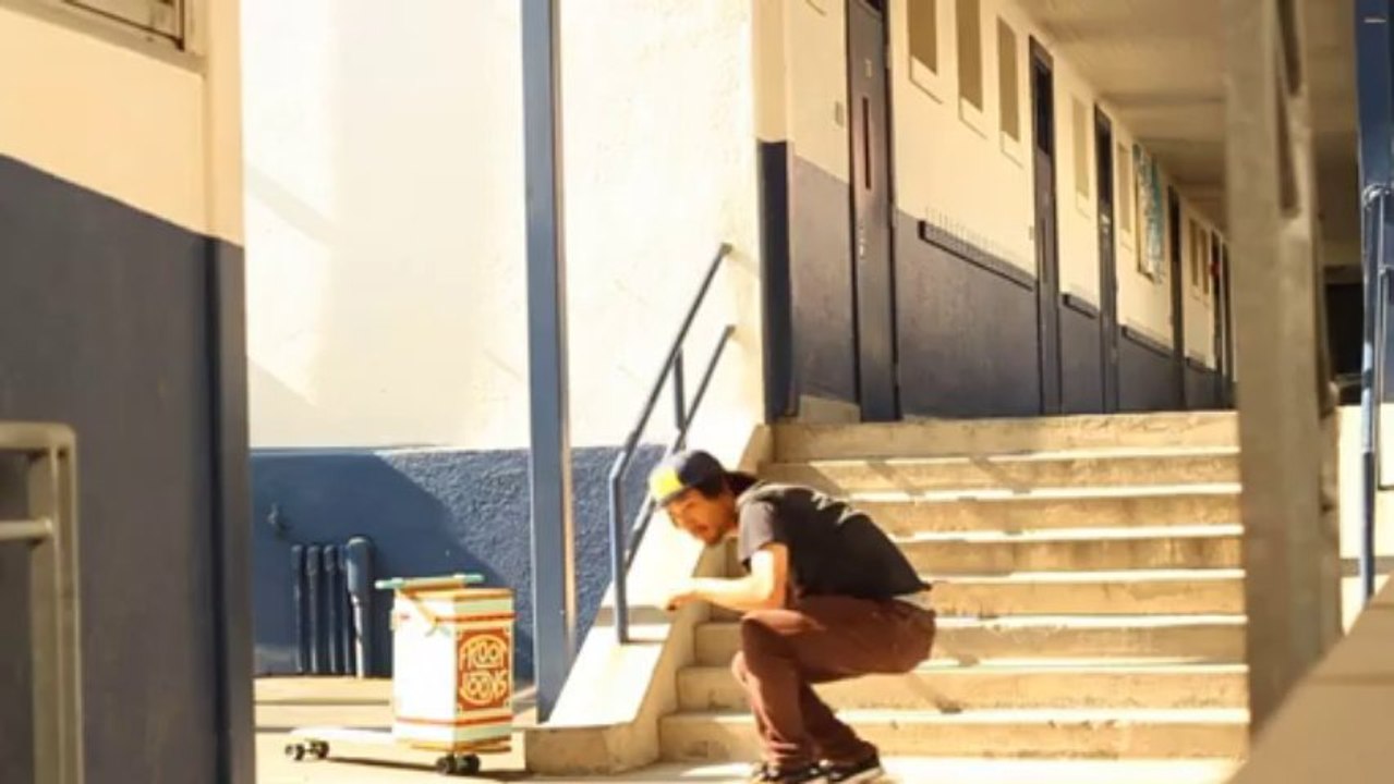 Nollie kickflip 8 stair - Ryan Cho