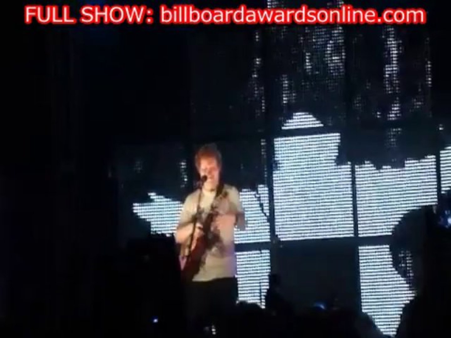 Ed Sheeran live performance MTV VMA 2013