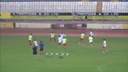 Φιλικό ΑΕΚ-Ν.Σαλαμίνα-προθέρμανση Ν. Σαλαμίνας (2)