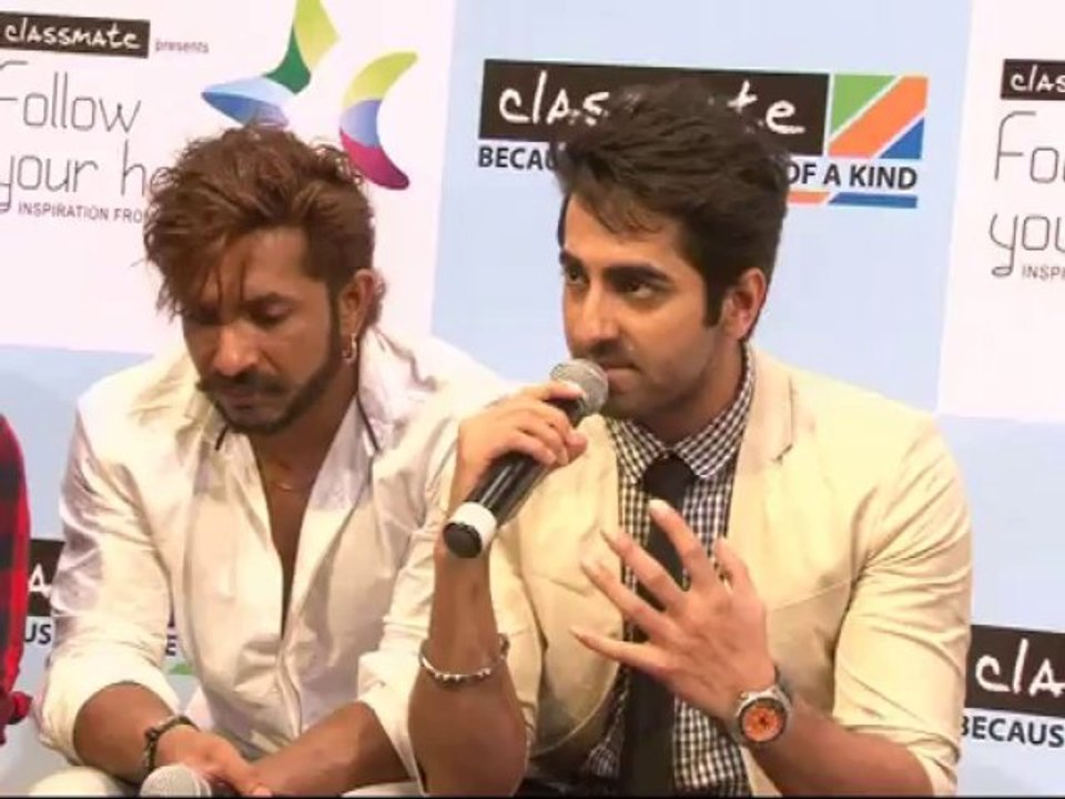 sohali ali ayushman khurana at follow your heart talk session in mumbai