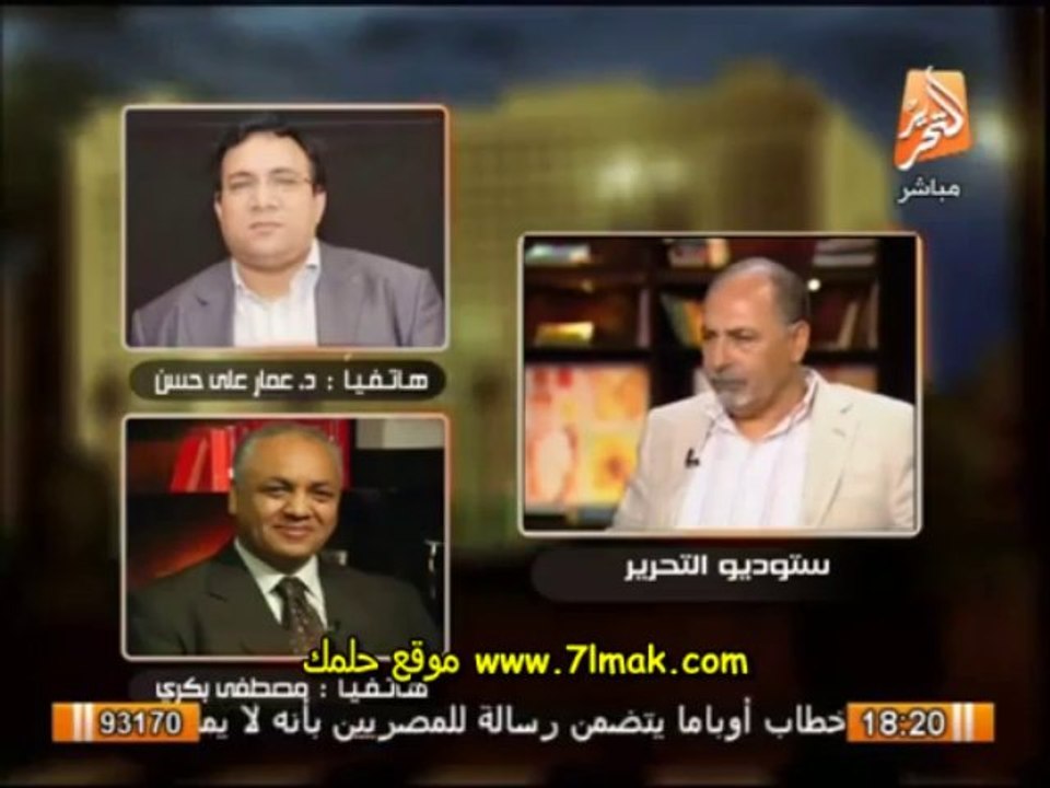 مشاجرة عنيفة بين مصطفى بكرى وعمار على مشاهدة مباشرة