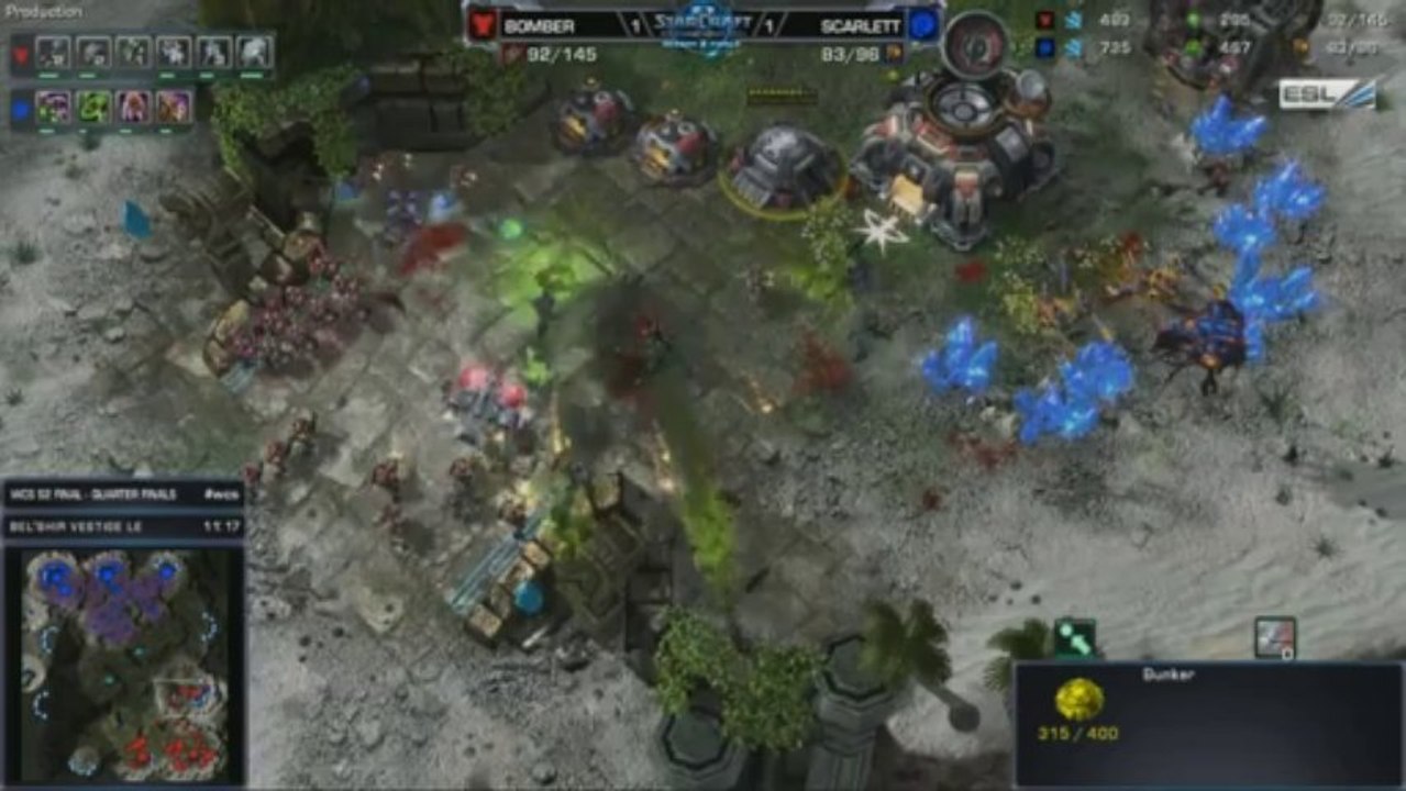 Bomber vs Scarlett - Game 3 - WCS 2013 Season 2 Finals RO8 Starcraft 2