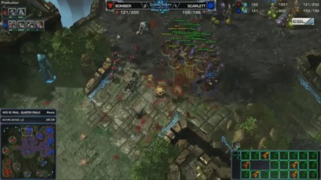 Bomber vs Scarlett - Game 4 - WCS 2013 Season 2 Finals RO8 Starcraft 2
