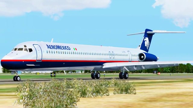 FSX AeroMexico MD 81 Landing @ Eastern West Virginia Regional ( Outside ) ( HD )