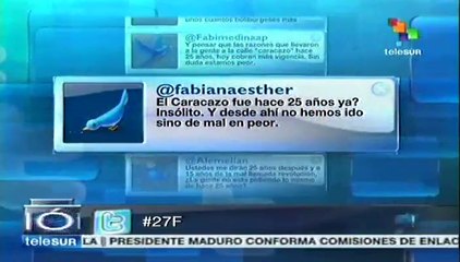 Reprueban tuiteros de oposición el gobierno progresista de Venezuela