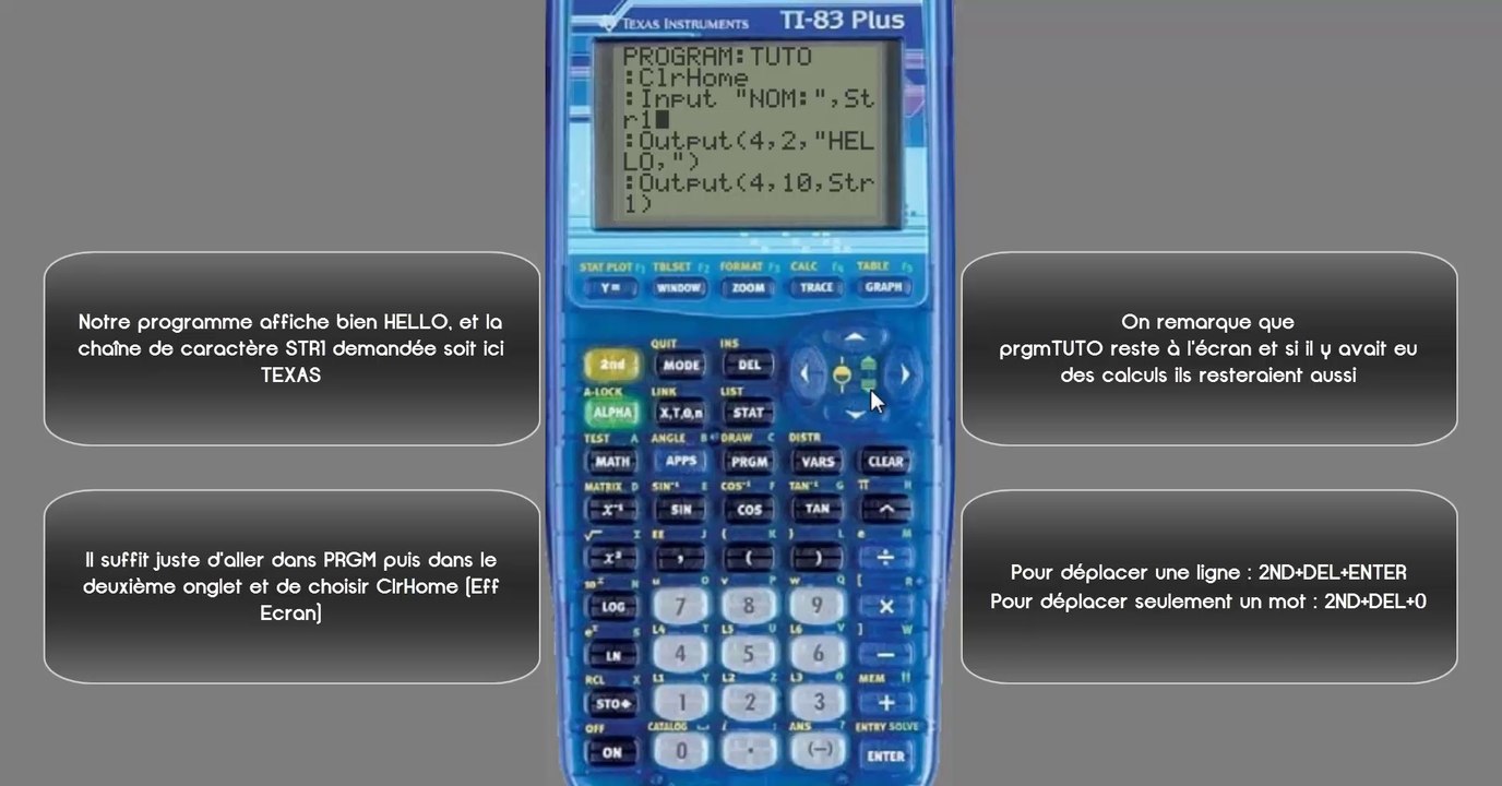 Comment créer un programme en basic sur n'importe quelle TI 82 83 et 84