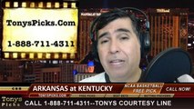 Kentucky Wildcats vs. Arkansas Razorbacks Pick Prediction NCAA College Basketball Odds Preview 2-27-2014