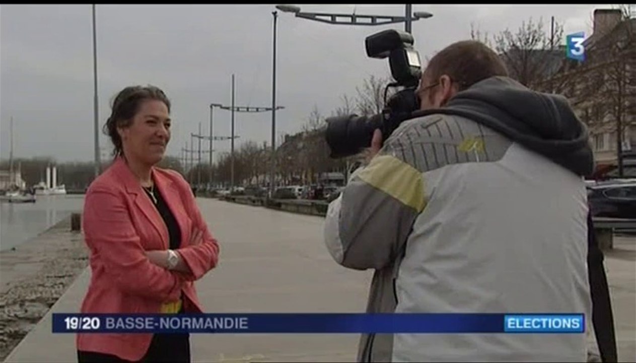 Reportage sur la liste de Sonia de La Provôté lors du Journal de France 3 Basse-Normandie