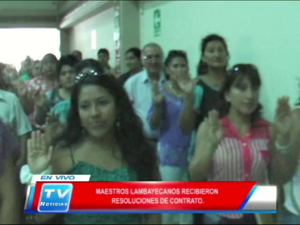 Chiclayo: Maestros lambayecanos recibieron resoluciones de contrato 26 02 14