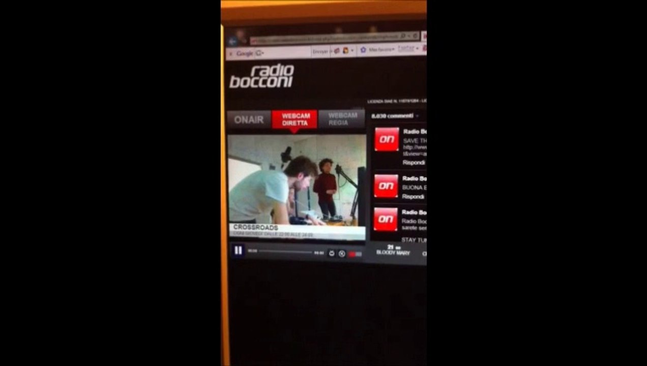 Passage L'Américain de Jenn Ayache sur Radio Bocconi (Italie)