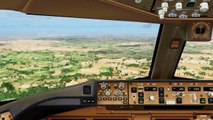 FSX Emirates Boeing 777 Landing @ Melbourne ( Cockpit ) ( HD )