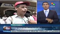 Ciudadanos colombianos muestran su apoyo a la Revolución Bolivariana