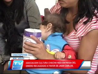 Cahchapoyas: Asociación Cultura Chacha entregó ayuda para niño Jhan Carlo 26 02 14