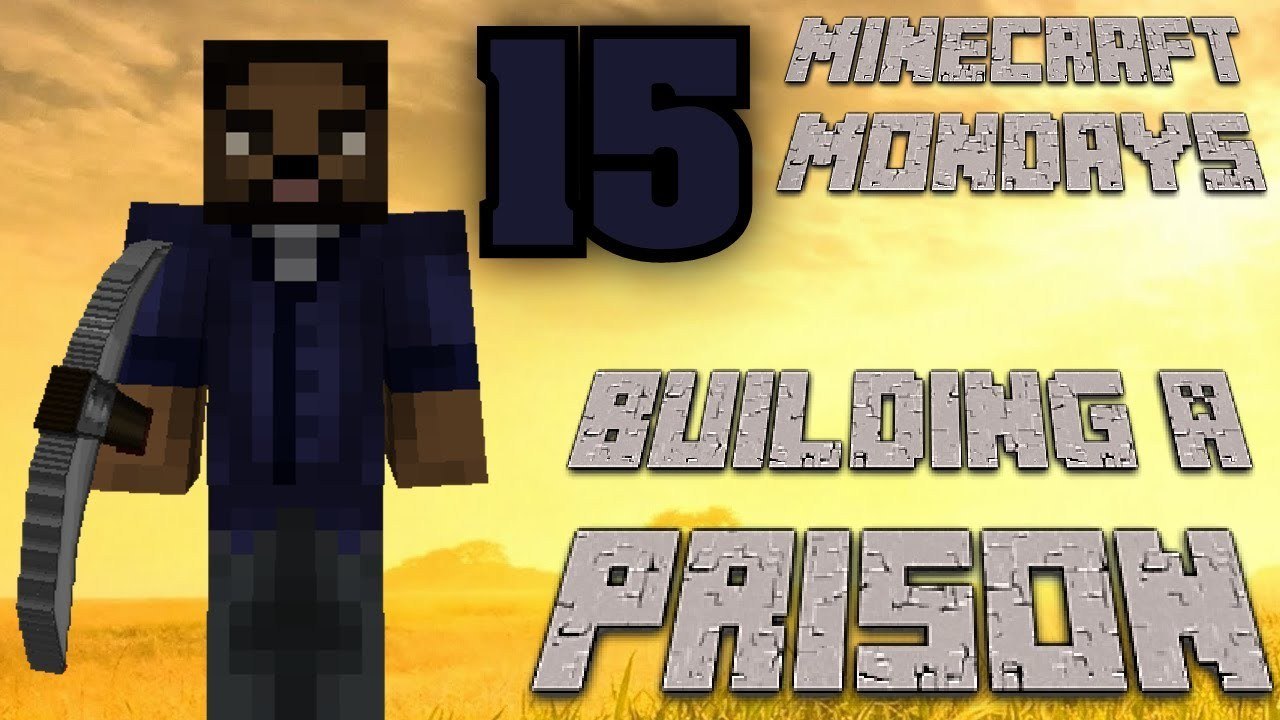 BUILDING THE WALKING DEAD PRISON [MONDAY MINECRAFT: PART 15]