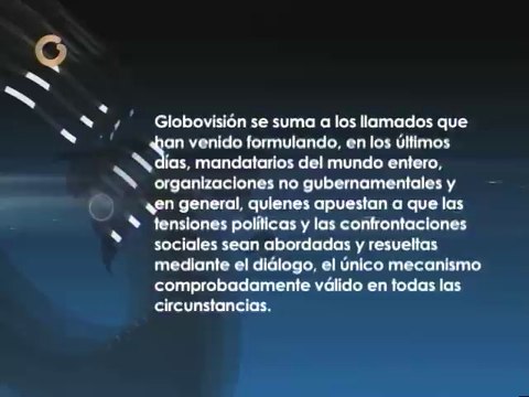 Globovisión se une al llamado nacional por la paz