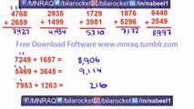 Basic Math Tutorial - 1 - Addition of Whole Numbers By MNRAQ